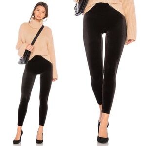 SPANX black velvet high waisted sculpting leggings